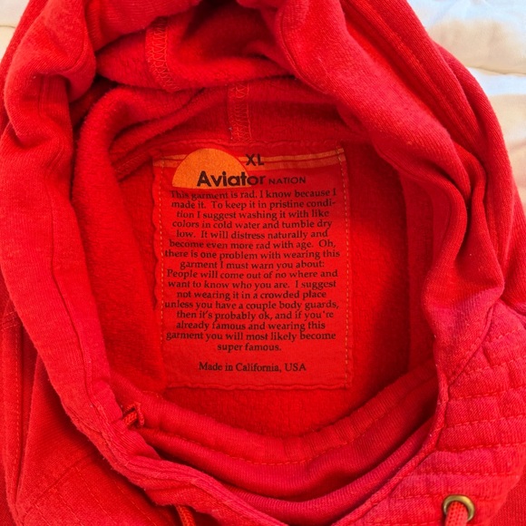 Aviator Nation Unisex Ninja Pullover Hoodie, XL - Picture 4 of 6